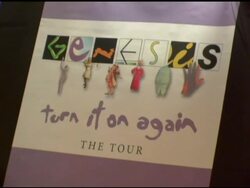 Announcement of Genesis 'Turn It On Again' Tour Dates Stock Footage