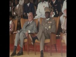 SYND 25/11/72 GEROGES POMPIDOU MEETS PRESIDENT EYADEMA News Clip