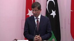 CLEAN: Turkey's Davutoglu calls to unfreeze Libya funds News Clip