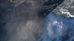 American Falls - Aerial View - New York,  Niagara County,  United States Stock Footage