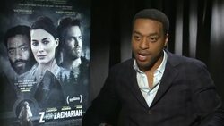 INTERVIEW - Chiwetel Ejiofor at 'Z For Zachariah' Los Angeles Press Day Stock Footage