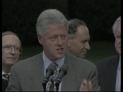 USA: WASHINGTON: CLINTON JOINS DEBATE ON PATIENTS RIGHTS News Clip