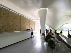 Opening Of The New Serpentine Sackler Gallery Designed By Zaha Hadid Stock Footage
