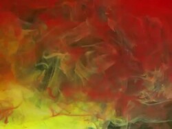 MS SLO MO Red and Yellow ink in weater / Sao Paulo, Brazil Stock Footage