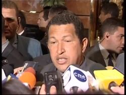 Former US president meets Chavez and opposition News Clip