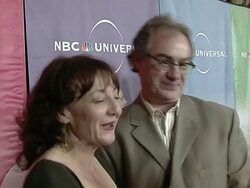 Bonita Friedericy and John Billingsley at the NBC Universal Press Tour All-Star Party at Pasadena CA. (Footage by WireImage Video/GettyImages) Stock Footage