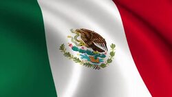 Mexican Flag Loopable Stock Footage