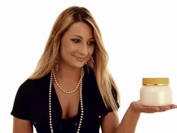 Girl with cream Stock Footage