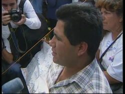 MEXICO: RELATIVES OF DRUG SMUGGLING TRUCK DRIVERS STAGE PROTEST News Clip