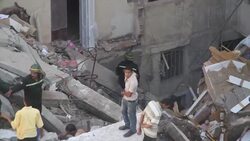 Search for survivors after homes collapse in Alexandria News Clip