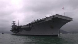 CLEAN : FILE: US navy strike group heads toward Korean peninsula News Clip