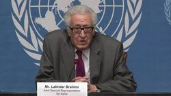 CLEAN : UN mediator admits Syria talks haven't pr News Clip