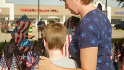Chattanooga Memorial Continues after the Shooting Stock Footage