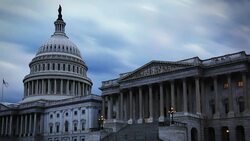 US Capital Time Lapse with Stormy Skies Stock Footage