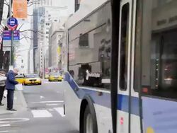 Mass Transit on 5th Avenue, Midtown Manhattan, NYC Stock Footage