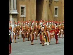 SYND 7-5-72 SWISS GUARDS RECUITED TO VATICAN News Clip