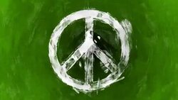 ART PEACE SYMBOL Stock Footage