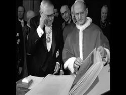 CAN097 ERHARD MEETS THE POPE IN ROME News Clip