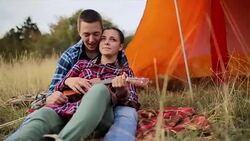 Teach me how to play ukulele! Stock Footage