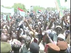 Pro-government rally as al Bashir rules out peace talks with Darfur rebel chief Instructional Video