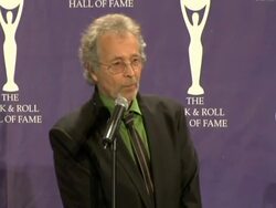 21st Annual Rock and Roll Hall of Fame Induction Ceremony press room Stock Footage