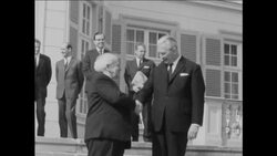 CAN974 WORLD LEADERS MEET AT SCHOENBERG PALACE AFTER ADENAUER FUNERAL Instructional Video