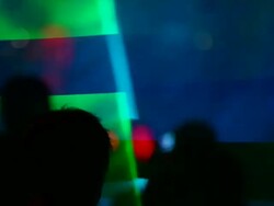 HD Disco dancers in the backlit Stock Footage