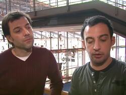 INTERVIEW Oskar Santos and Alejandro Amenabar on the audiences reaction at the press screening in Berlin at the El Mal Ajeno (For the Good of Others) Interviews: 60th Berlin film festival at Berlin . (Footage by WireImage Video/GettyImages) Stock Footage