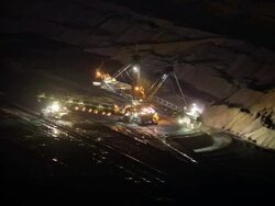 TIME LAPSE :Open cast mining Stock Footage