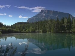 Rocky Mountain Lake, Time Lapse Stock Footage