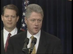 USA: PRESIDENT CLINTON PRESENTS 1998 BUDGET PLAN REVEALED News Clip