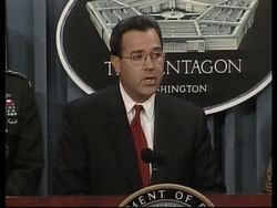 USA: LOUIS CALDERA SPEAKS AT THE PENTAGON News Clip