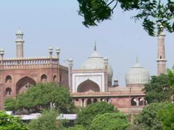 WS View of Red Fort in New Delhi India / New Delhi, Dehli, India Stock Footage