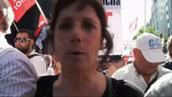 Thousands of workers march to seat of government to demand higher wages Instructional Video