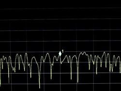 electronic wave signal Stock Footage