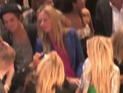 Sienna Miller, Savannah Miller at the Matthew Williamson: London Fashion Week S/S 2011 at London England. (Footage by WireImage Video/GettyImages) Stock Footage