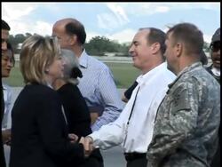 Hillary Clinton arrives in Haiti to assess damage News Clip