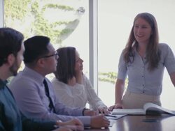 Business Brainstorming Meeting Stock Footage