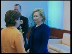 Clinton attends high level consultative group meeting News Clip