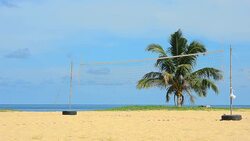 Volleyball beach Stock Footage