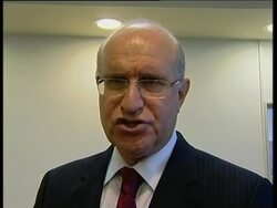 Demo against settlement freeze outside Cabinet meeting News Clip