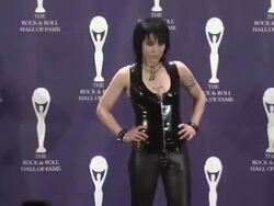 23rd Annual Rock and Roll Hall of Fame Induction Ceremony press room Stock Footage