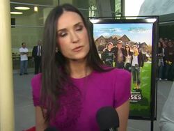 INTERVIEW: Demi Moore on what it was about this film that attracted her to this project, at the 'The Joneses' Premiere at Hollywood CA. (Footage by WireImage Video/GettyImages) Stock Footage