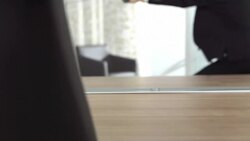 HD Super Slow-Mo: Businessmen Fencing For A New Project Stock Footage