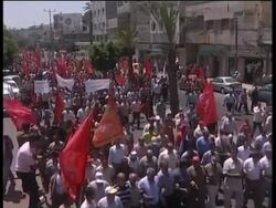 Hundreds in march to urge Fatah and Hamas unity News Clip