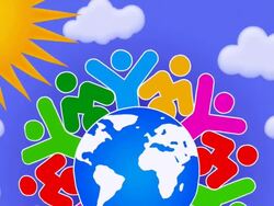 Symbol Of Peace on Earth Stock Footage