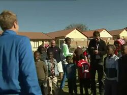 England players take time out to visit orphanage News Clip