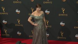 Mary Hollis Inboden at 68th Annual Primetime Emmy Awards - Arrivals Stock Footage