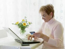 HD: Internet Credit Card Payment Stock Footage