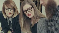 New business teamwork in the startup office Stock Footage